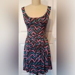 Marc by Marc Jacobs Y2K Silk Geometric Sundress Size L. EUC. No flaws